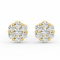 7 Stone Big Cluster Earrings