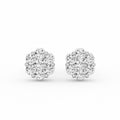 7 Stone Cluster Earrings